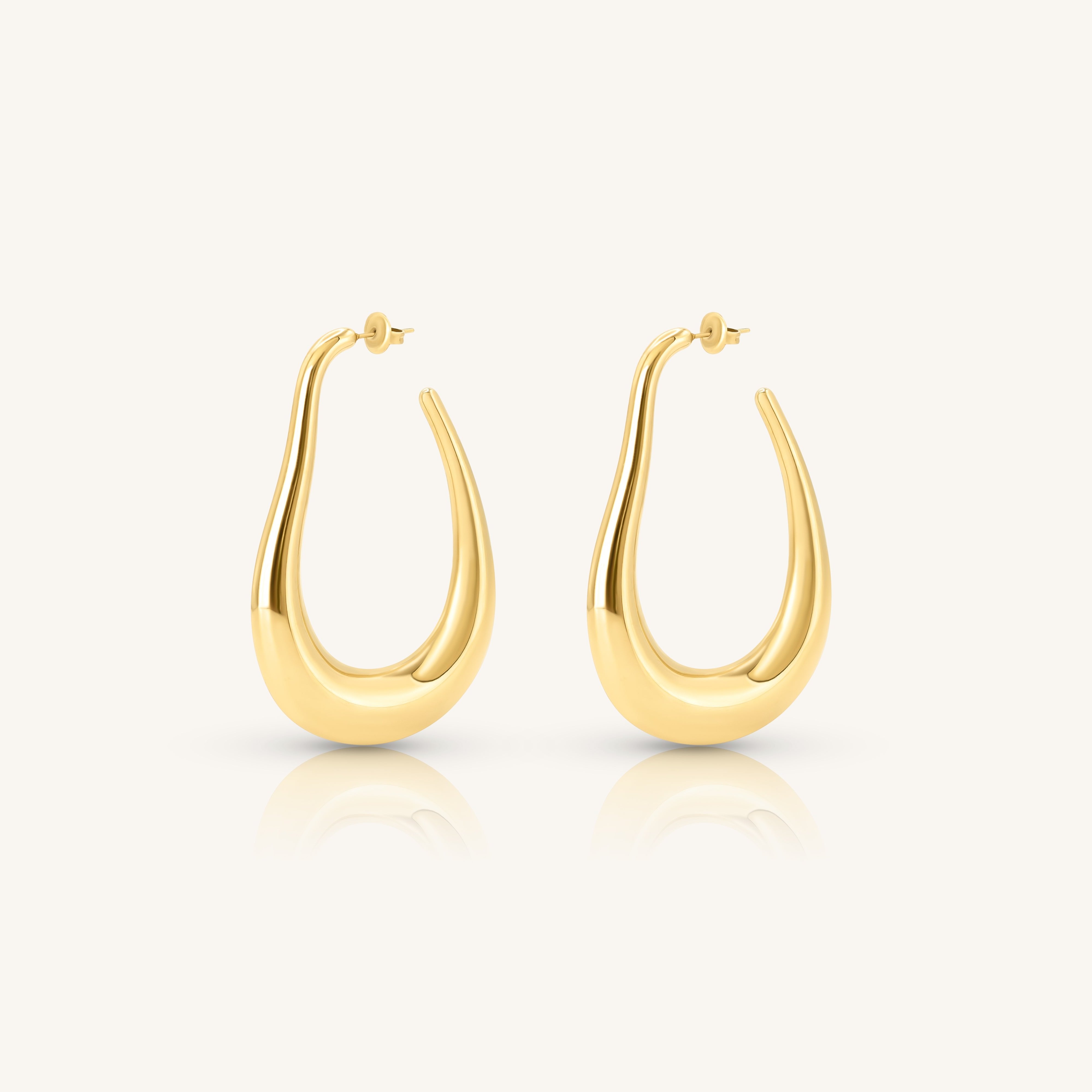 Gaia Hoops - Goud