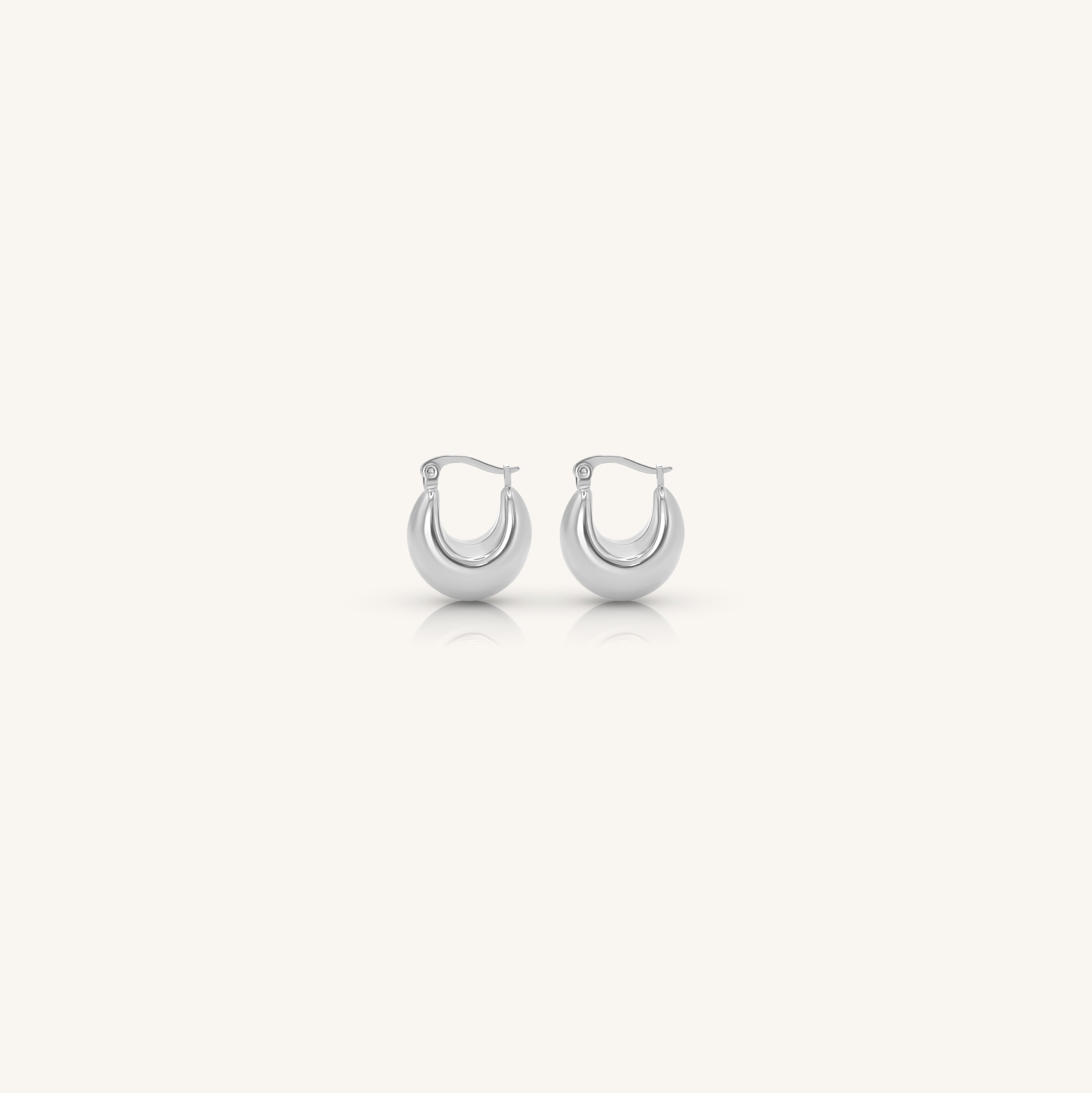 Eugenia Everyday Hoops Mini - Silver