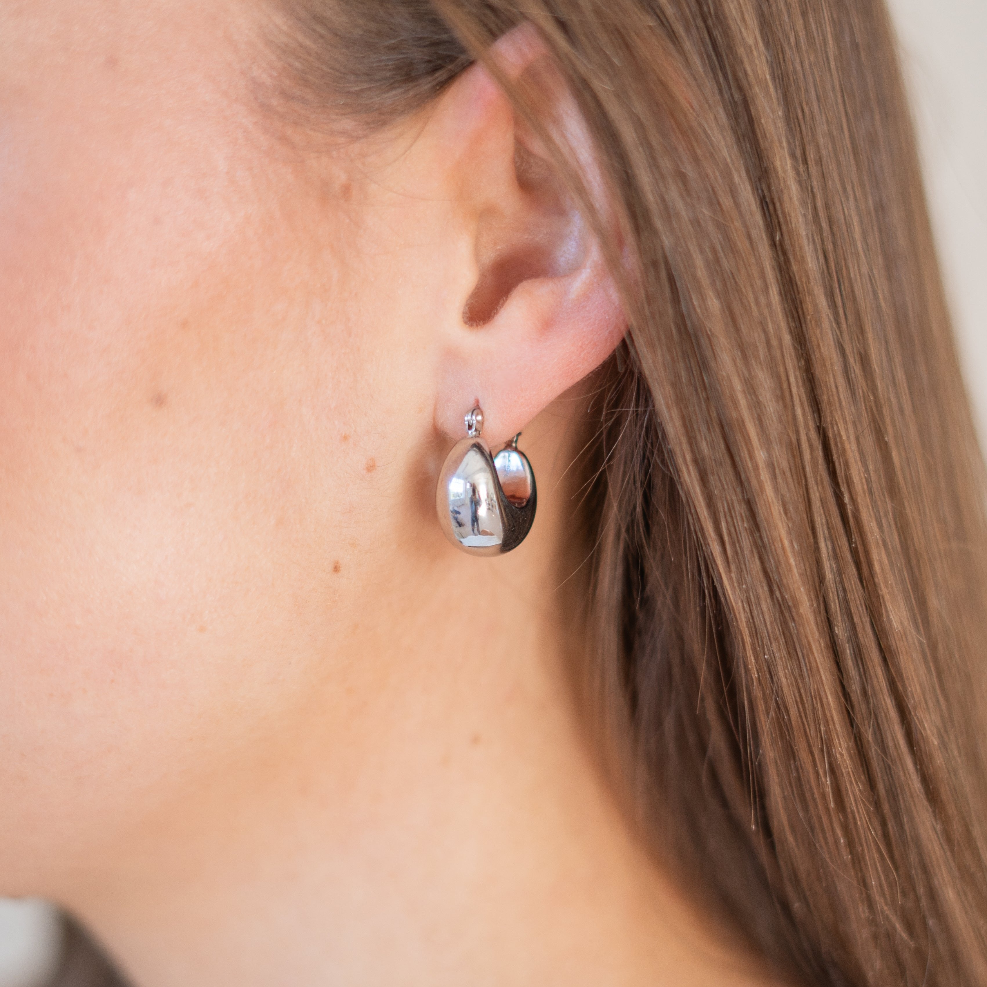 Eugenia Everyday Hoops Mini - Silver